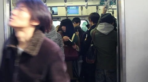 Train Station in Japan Stock Footage 52669119