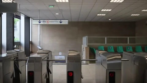 Train station le vesinet after the lockdown Stock Footage 130696960