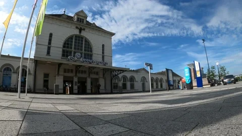 Train station Leeuwarden Stock Footage 157758968