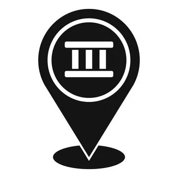 Train station location icon simple vector. Railway metro Illustrazione stock