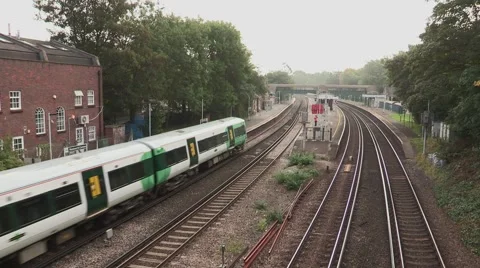 Train Station in London Stock Footage 41796391