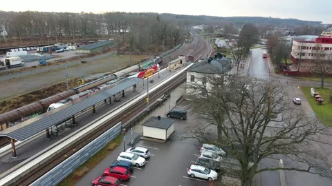 Train station Motala, Sweden Видео 147124256