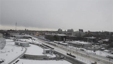 The train station at MUHC Video stock 78306079