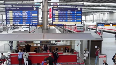 Train station in munich Stock Footage 41697643