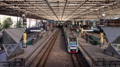 The train station in Perth, Australia Video stock 329694743