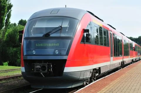 Train at station Stock Photos