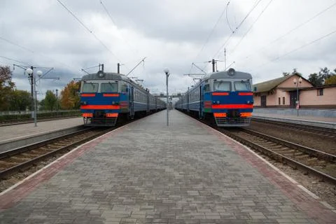 Train station Stock Photos