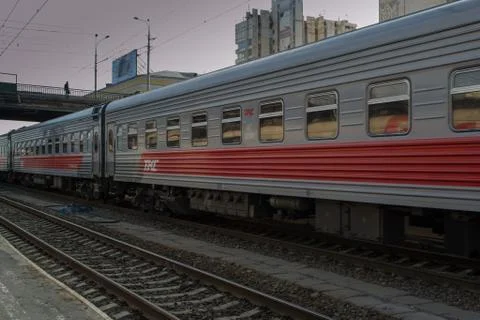 Train at a Station Stock Photos