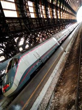 Train at station Stock Photos