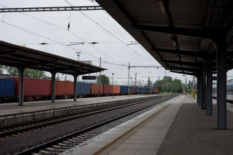 Train station Stock Photos