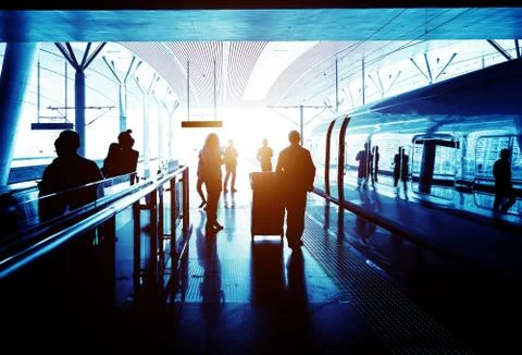 Train station Stock Photos