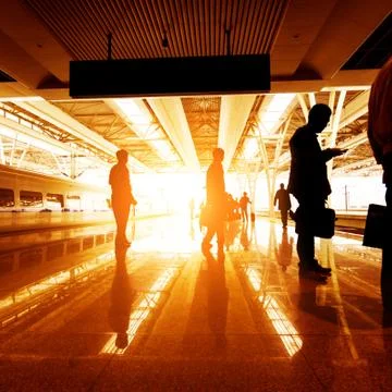 Train station Stock Photos