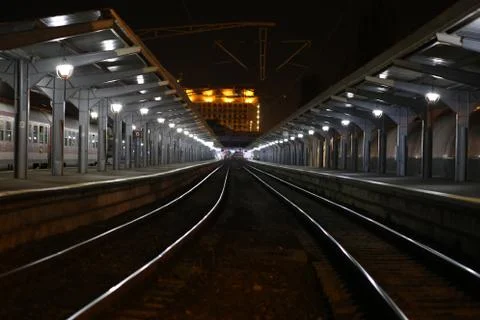 Train station Stock Photos