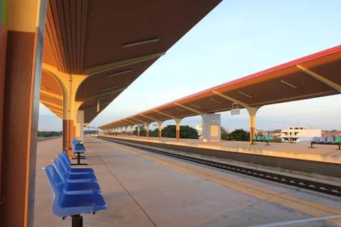 Train station Stock Photos
