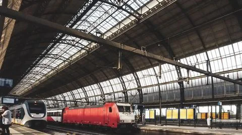 Train station Stock Photos