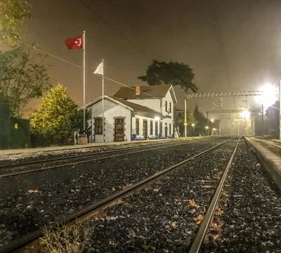Train station Stock Photos