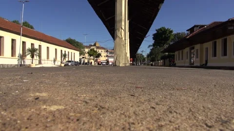 Train station platform Stock Footage 138096852