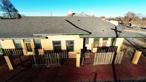 Train station in a small town Stock-Footage 44476407