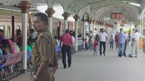 Train station in sri lanka Video stock 105358422