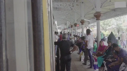 Train station in sri lanka Video stock 105358458