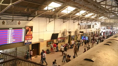 Train station in Sri Lanka Video stock 182125041