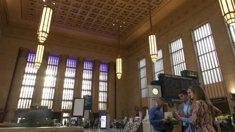Train Station Terminal 4K Time lapse Stock Footage 157297553