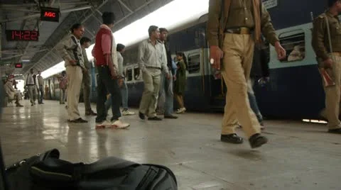 Train Station Time Lapse Stock Footage 10701807