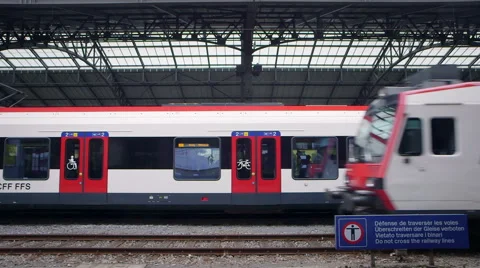 Train station timelapse Stock Footage 49413641
