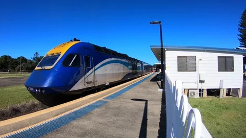 Train station timelapse Stock Footage