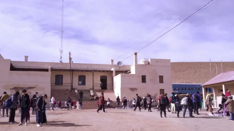 Train Station of "The Tren a las Nubes" (English: Train to the Clouds). Stock Footage 222004605