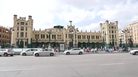 Train Station in Valencia, Spain. Stock Footage 54652673