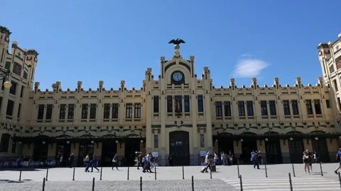 The Train Station in Valencia, Spain 動画素材 90488551