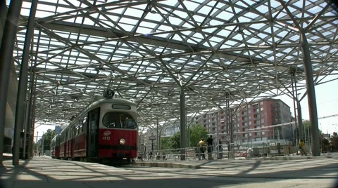 Train Station In Vienna Austria Video stock 1069244