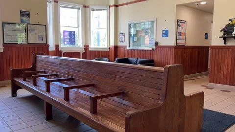 Train Station Waiting Room Stock Footage 250276632