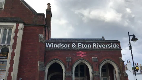 Train Station in Windsor Close up Stock Footage 133080985