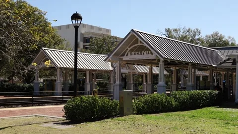 Train station at winter park florida Video stock 236586315