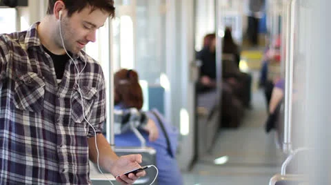 Train stop 3 Stock Footage 23426548