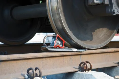 Train stopped Stock Photos