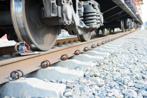 Train stopped Stock Photos