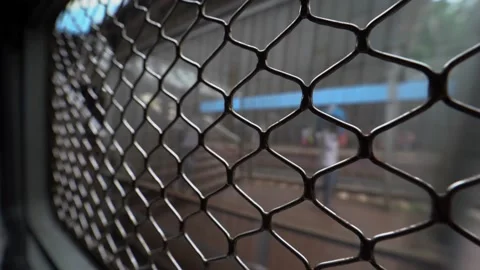 Train Stopping at the station Stock Footage 137567493