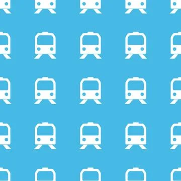 Train straight pattern Stock Illustration