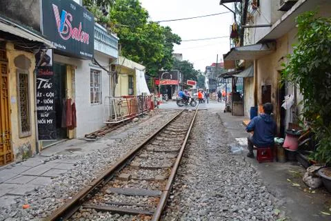 Train Street Stock Photos