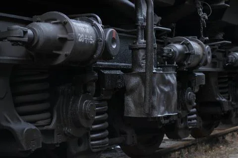 Train suspension Stock Photos