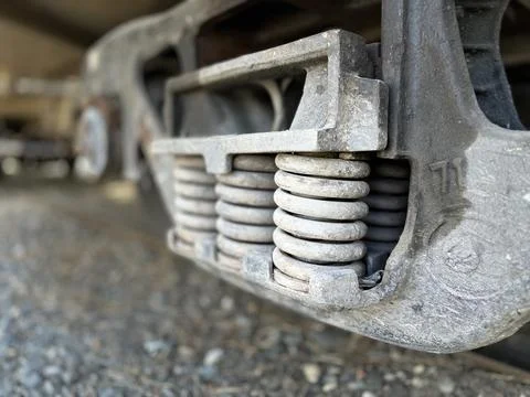 Train suspension Foto stock