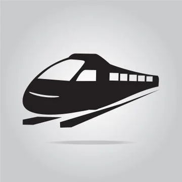 Train symbol illustration Stock Illustration
