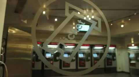 Train Ticket Booth Sign Vidéo 12518450
