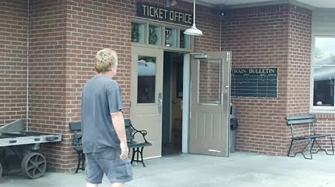 Train Ticket Office Stock Footage 11490504