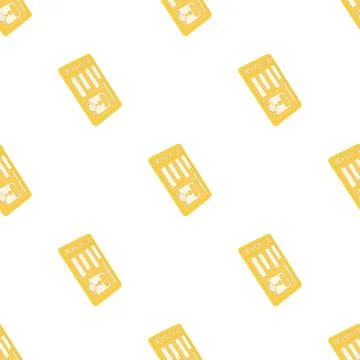 Train ticket pattern seamless vector イラスト素材