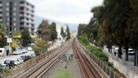 Train Time Lapse Stock Footage 119334164