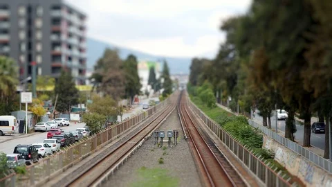 Train Time Lapse Stock Footage 119335631